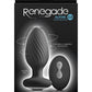Renegade Alpine 2.0 Rechargeable Silicone Remote Anal Plug - Black