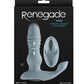 Renegade Apex Rechargeable Silicone Prostate Massager with Remote - Gray/Grey