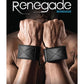Renegade Bondage Vinyl Wrist Cuffs - Black