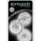 Renegade Chubbies Super Stretchable Cock Rings - Clear - Set Of 3