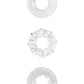 Renegade Dyno Rings Super Stretchable Cock Rings - Clear - Set Of 3