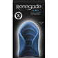 Renegade El Ray Rechargeable Silicone Vibrating Pocket Stroker - Blue