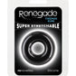 Renegade Fireman Ring Silicone Cock Ring - Black - Medium