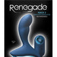 Renegade Mach 2 Rechargeable Silicone Vibrating Prostate Stimulator with Remote Control - Blue