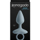 Renegade Orion Rechargeable Silicone Anal Plug - Gray/Grey
