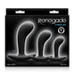 Renegade P-Spot Kit Silicone Anal Plugs - Black - Set Of 3