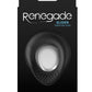 Renegade Slider Rechargeable Silicone Cock Ring - Black