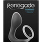 Renegade Slingshot Silicone Cock Ring and Prostate Plug - Black