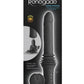 Renegade Super Stroker Rechargeable Silicone Thrusting Vibrator with Suction Cup - Black