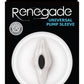 Renegade Universal Pump Sleeve - Vagina - Clear