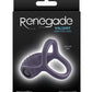 Renegade Valiant Rechargeable Silicone Cock and Ball Ring - Gray/Grey