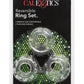 Reversible Ring Set Silicone Cock Ring - Clear - 3 Piece Set