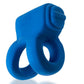 Revhammer Reverb Shaft Vibrating Cock Ring - Teal/Teal Ice