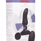 Rimmers Slim M Rechargeable Silicone Curved Rimming Plug with Remote Control - Black