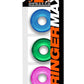 Ringer Max Cock Ring (3 Pack) - Neon Assorted - Assorted Colors