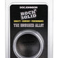 Rock Solid Brushed Alloy Aluminum Cock Ring - Metal/Silver - Medium