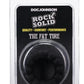 Rock Solid Fat Tire Silicone Cock Ring - Black