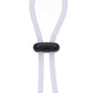 Rock Solid Lasso Double Lock Adjustable Silicone Cock Ring - White