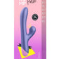 Romp Pulse Rechargeable Silicone Rabbit Vibrator with Pleasure Air - Pink/Purple