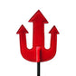 Rouge Devil Leather Riding Crop - Black/Red