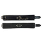 Rouge Leather Ankle Cuffs - Black/White