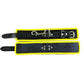 Rouge Leather Ankle Cuffs - Black/Yellow