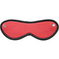 Rouge Leather Blindfold Eye Mask - Red
