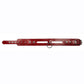 Rouge Leather Fashion Bondage Collar with O-Ring - Red
