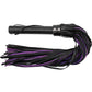 Rouge Leather Flogger - Black/Purple