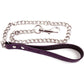 Rouge Leather Lead Chain - Purple