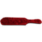 Rouge Leather Paddle with Faux Fur - Black/Red