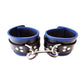 Rouge Leather Wrist Cuffs - Black/Blue