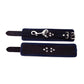Rouge Leather Wrist Cuffs - Black/Blue