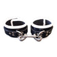 Rouge Leather Wrist Cuffs - Black/White