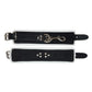 Rouge Leather Wrist Cuffs - Black/White