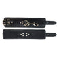 Rouge Leather Wrist Cuffs - Black