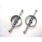 Rouge Metal Adjustable Nipple Clamps - Silver