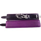 Rouge Padded Leather Adjustable Ankle Cuffs - Black/Purple