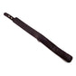 Rouge Plain Leather Adjustable Collar 1 Ring - Black