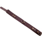 Rouge Plain Leather Adjustable Collar 1 Ring - Brown