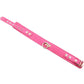 Rouge Plain Leather Adjustable Collar 1 Ring - Pink
