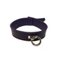 Rouge Plain Leather Adjustable Collar 1 Ring