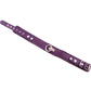 Rouge Plain Leather Adjustable Collar 1 Ring - Purple