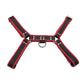 Rouge Pvc Ot H Front Harness - Black/Red - Medium/Small