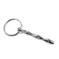 Rouge Ribbed Stainless Steel Urethral Probe - Silver