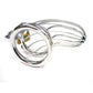 Rouge Stainless Steel Chastity Cock Cage with Padlock