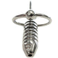 Rouge Stainless Steel Hollow Beaded Urethral Probe and Cock Ring