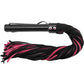 Rouge Suede Flogger with Leather Handle - Black/Pink