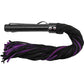 Rouge Suede Flogger with Leather Handle - Black/Purple