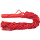Rouge Suede Flogger with Leather Handle - Red
